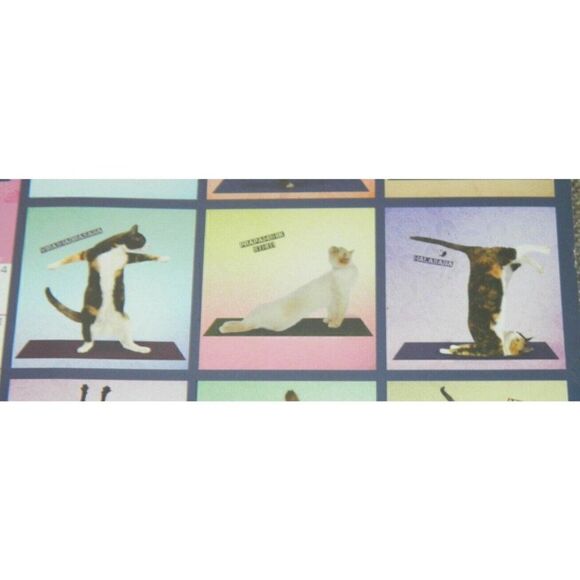 Cat Yoga Fitness Flexibility 2021 Wall Calendar TF Publishing 12 x 12. WALL ART - Picture 5 of 7